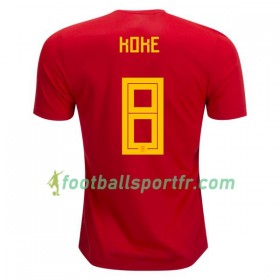 Tenue Espagne Koke 8 Domicile Coupe du monde 2018 Maillot de Foot